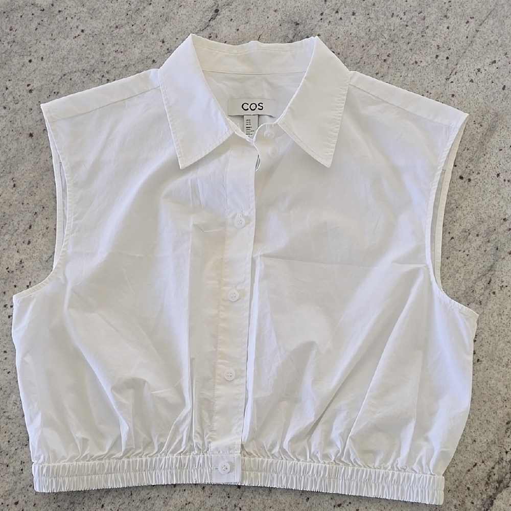 COS White Sleeveless Women's Top